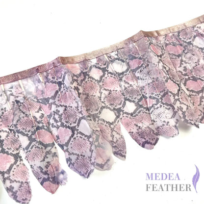【Sales】Pattern Goose Feather Fringe Trim