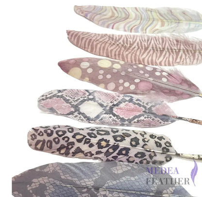 【Sales】Unique Printed Goose feather (1 pack=20 pieces)