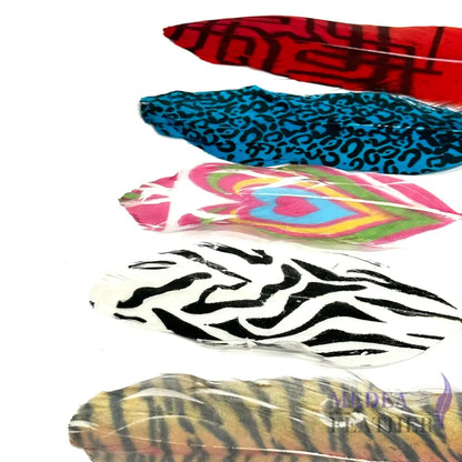【Sales】Unique Printed Goose feather (1 pack=20 pieces)