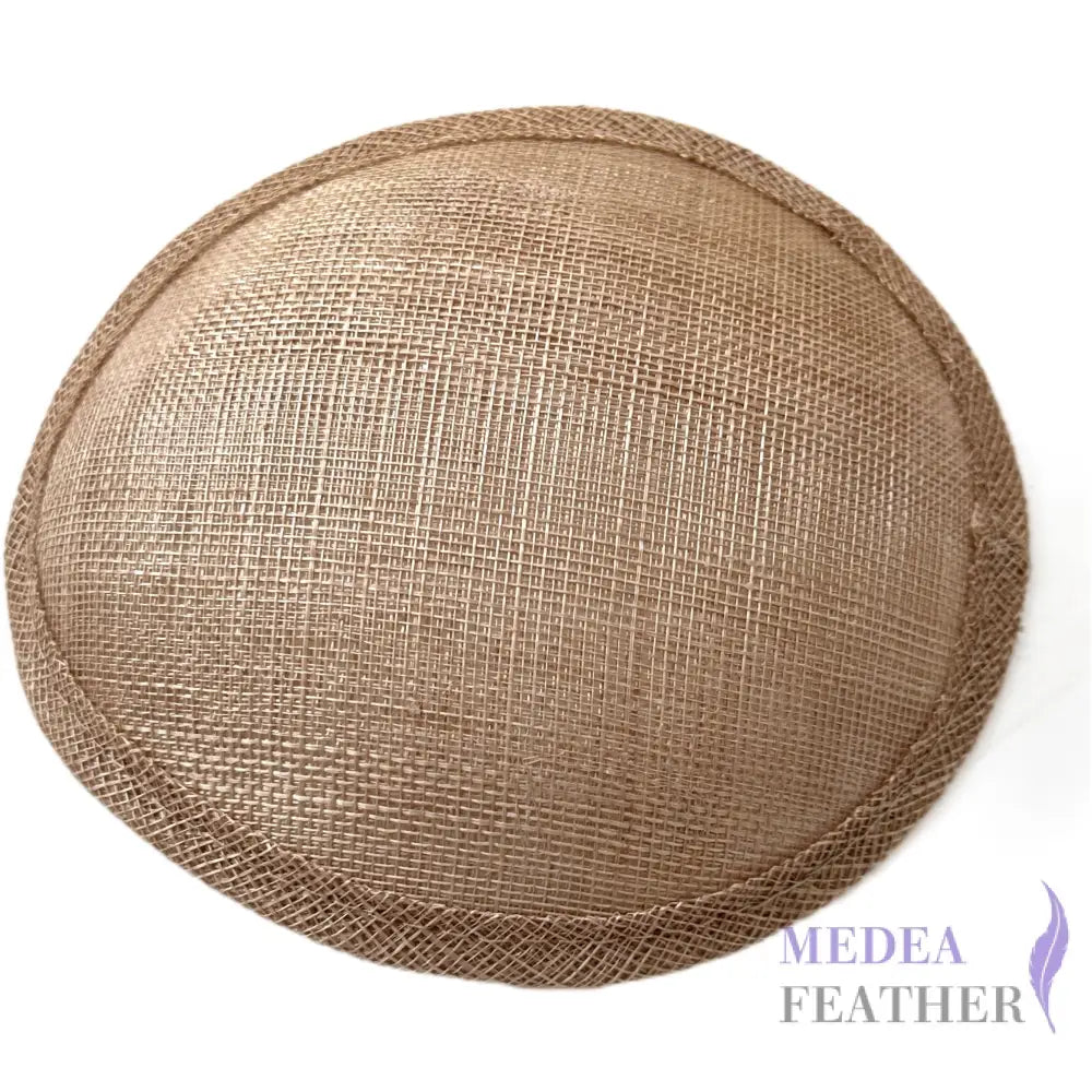 Semi-oval Sinamay Hat Base FB94 #095 Latte Brown