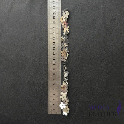 Sequin Flower Tassel Trim