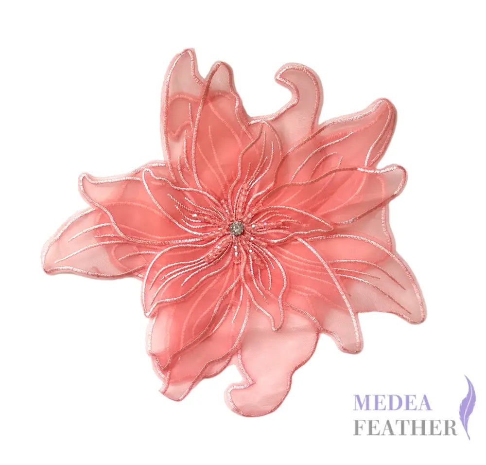 Sewing Flower Embroidery Applique EA09 #51 pink