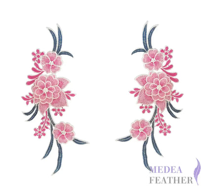 Sewing Flower Embroidery Applique EA18 Pink