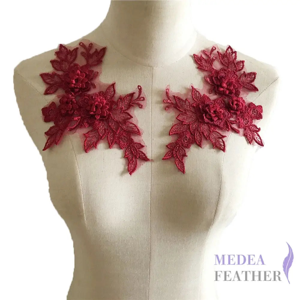 Sewing Lace Flower Embroidery Applique EA14