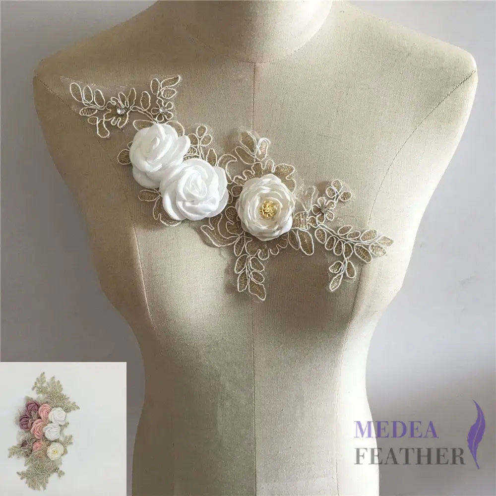 Sewing Lace Flower Embroidery Applique EA17