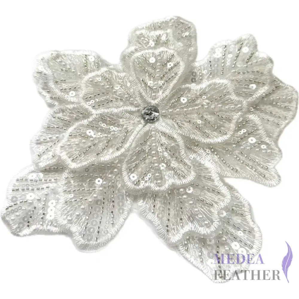Sewing Sequin Flower Embroidery Applique EA10