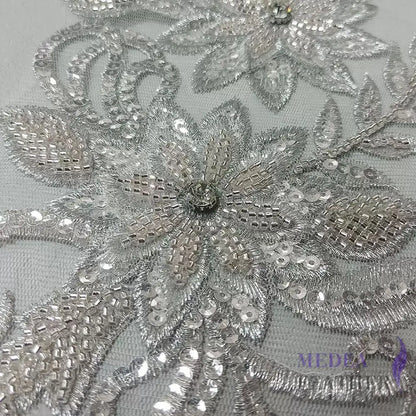 Sewing Sequin Flower Embroidery Applique EA15