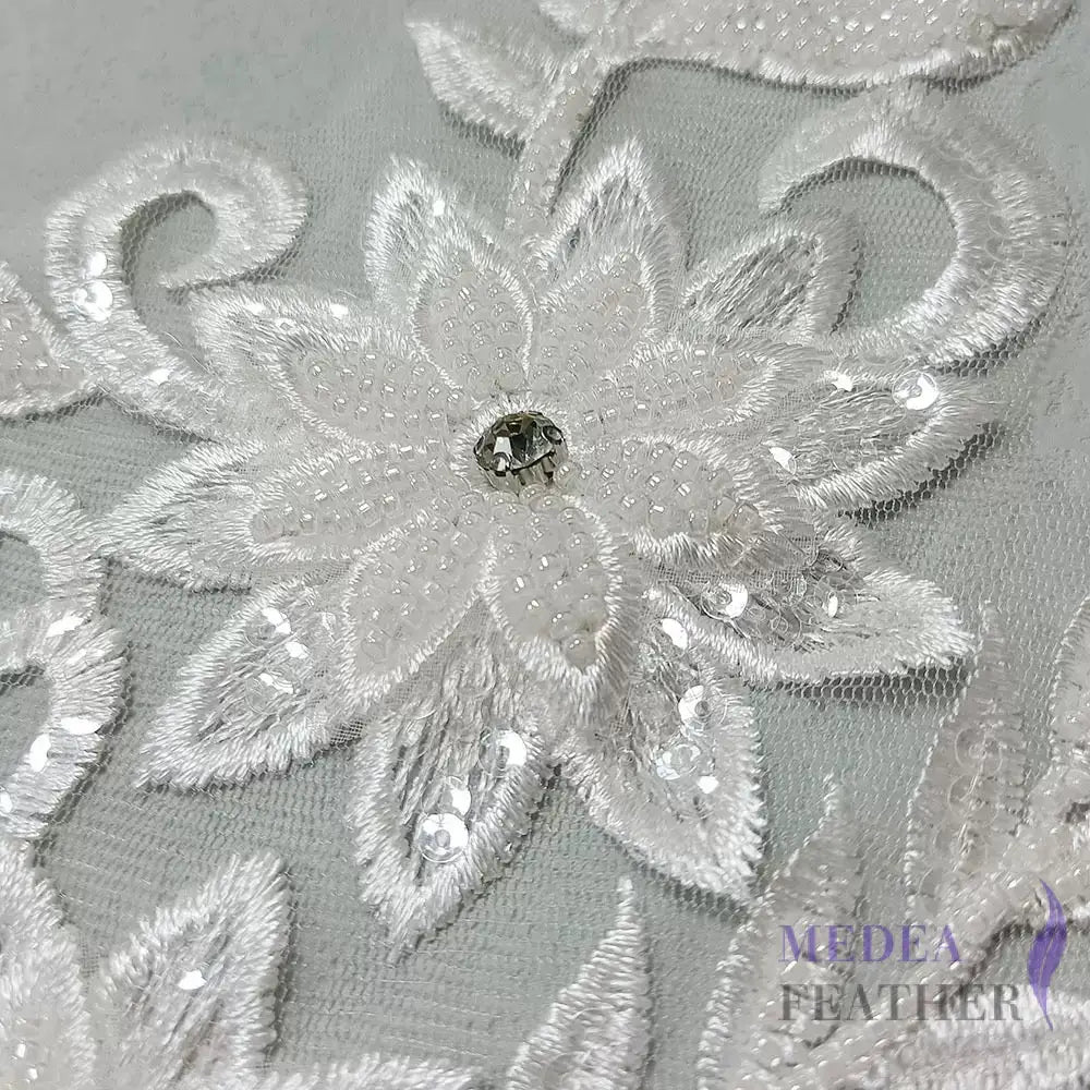 Sewing Sequin Flower Embroidery Applique EA15