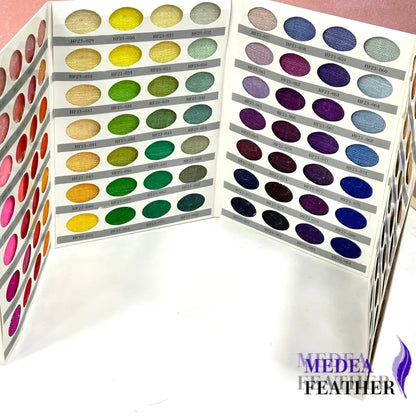 Sinamay Colour Card Chart 112 colours