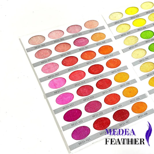 Sinamay Colour Card Chart 112 colours