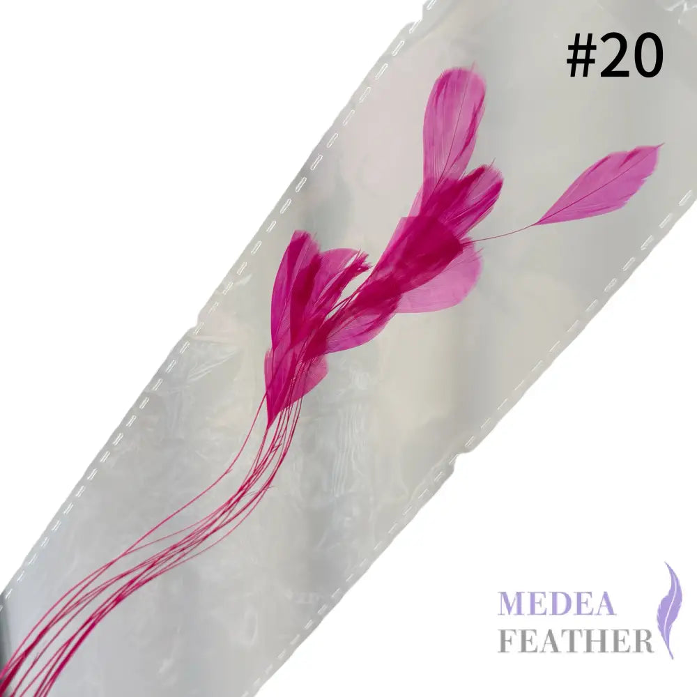 Small Round Tips Coque Feather-Pack of 10 SFROOSTER08 - #20 Barbie pink