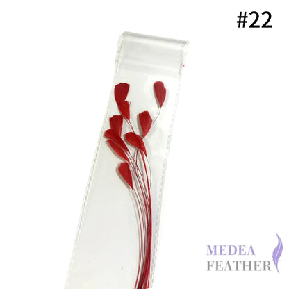 Small Round Tips Coque Feather-Pack of 10 SFROOSTER08 - #22 red