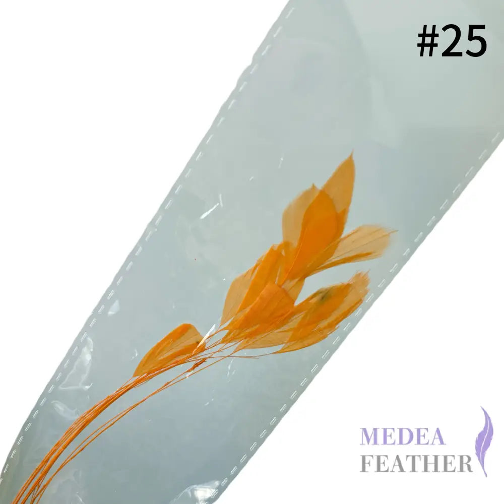 Small Round Tips Coque Feather-Pack of 10 SFROOSTER08 - #25 saffron