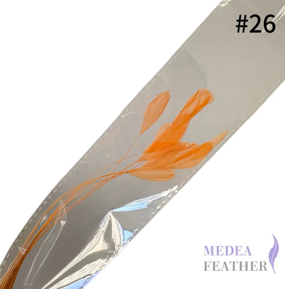 Small Round Tips Coque Feather-Pack of 10 SFROOSTER08 - #26 orange