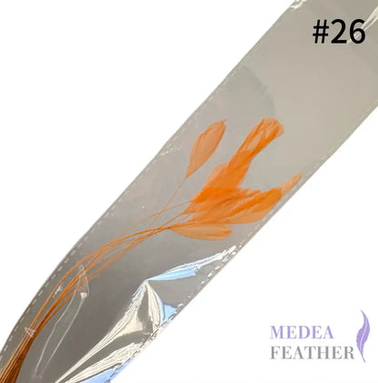 Small Round Tips Coque Feather-Pack of 10 SFROOSTER08 - #26 orange