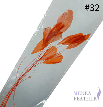 Small Round Tips Coque Feather-Pack of 10 SFROOSTER08 - #32 coral rose