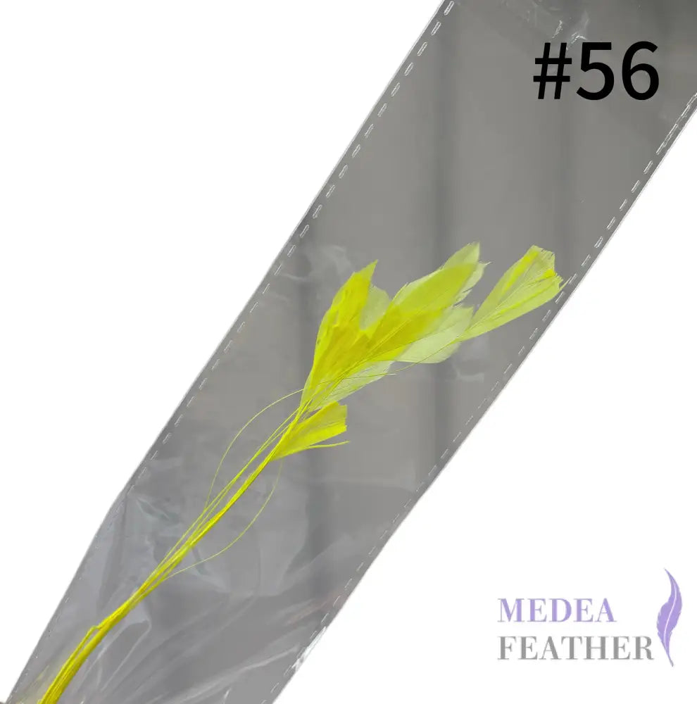 Small Round Tips Coque Feather-Pack of 10 SFROOSTER08 - #56 neon yellow