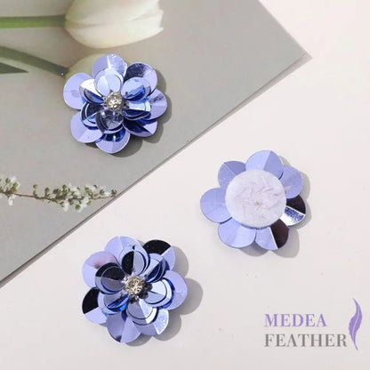 Small Sequin Flower SF01 Lilac