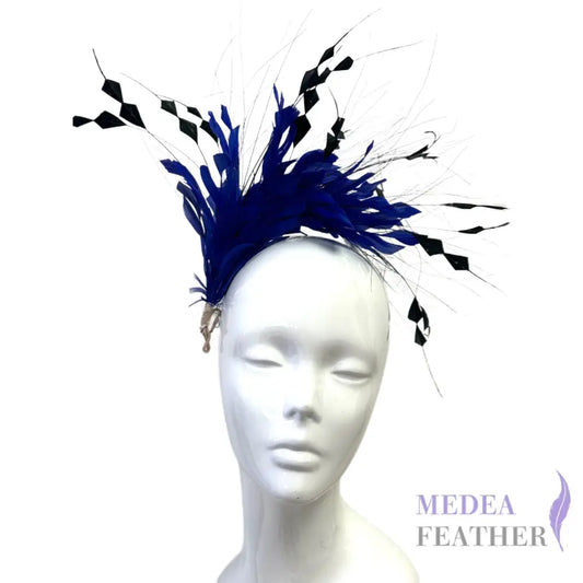 Space Cut Goose & Coque Feather Flower Mount FM251125A Custom - Please add text below