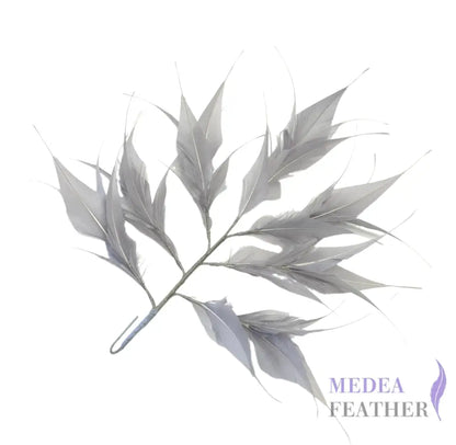 Spiky Arrow Goose Feather Tree Mount #13 silver