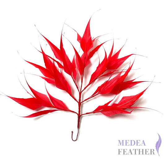 Spiky Arrow Goose Feather Tree Mount #22 red