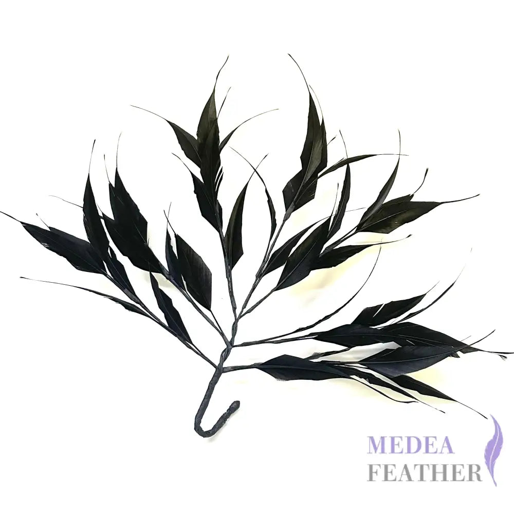 Spiky Arrow Goose Feather Tree Mount #03 black