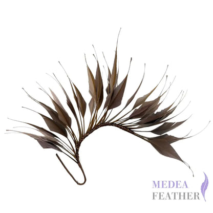 Spiky Arrow Goose Feather Wired Hat Mount - DS25050I - #15 fungi