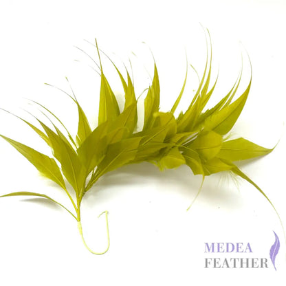 Spiky Arrow Goose Feather Wired Hat Mount #57 cress green