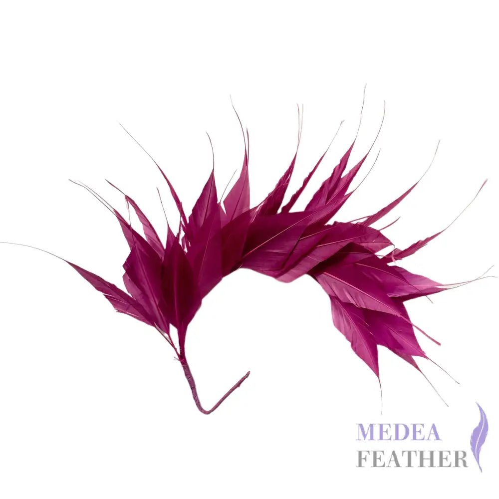 Spiky Arrow Goose Feather Wired Hat Mount DS25050I #61 meadow mauve