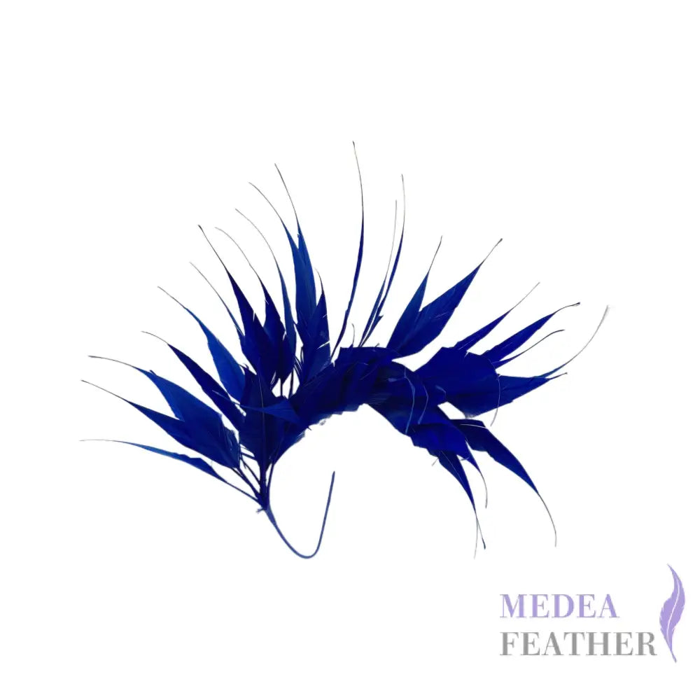 Spiky Arrow Goose Feather Wired Hat Mount DS25050I #67 royal blue