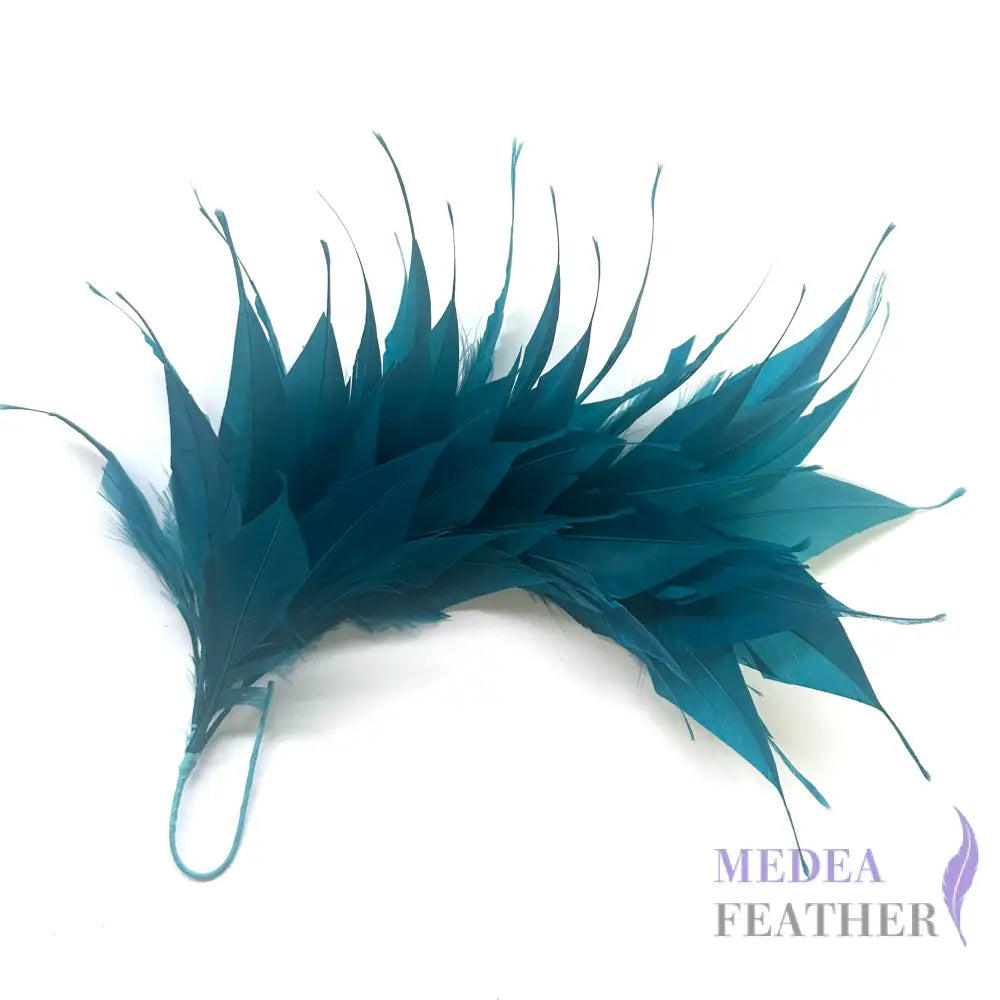 Spiky Arrow Goose Feather Wired Hat Mount DS25050I - #82teal