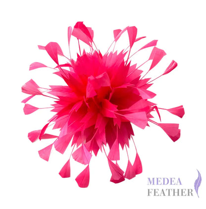 Spiky Centre Goose Feather Flower Mount #101 fandango pink