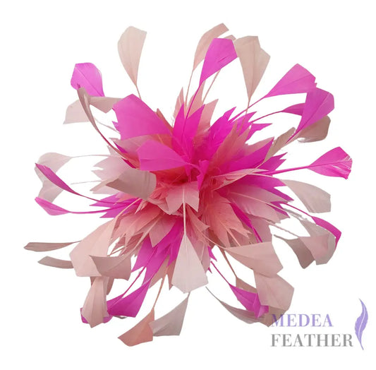 Spiky Centre Goose Feather Flower Mount DS250608 - #46bloosom & #47 baby pink & #50light pink