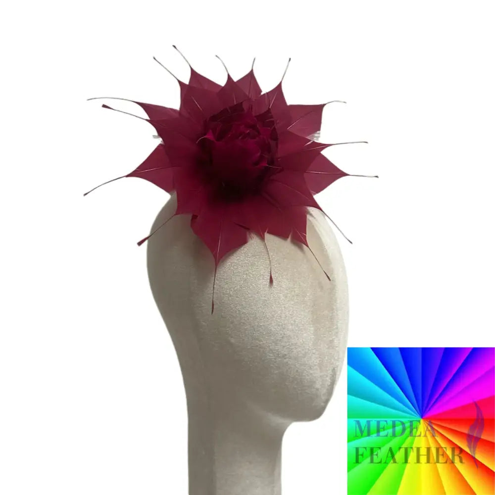 Spiky Flower Bud Goose Feather Flower DS261021 - Custom-please add text below