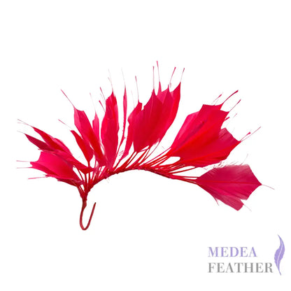 Spiky Goose Feather Wired Hat Mount DS25050D