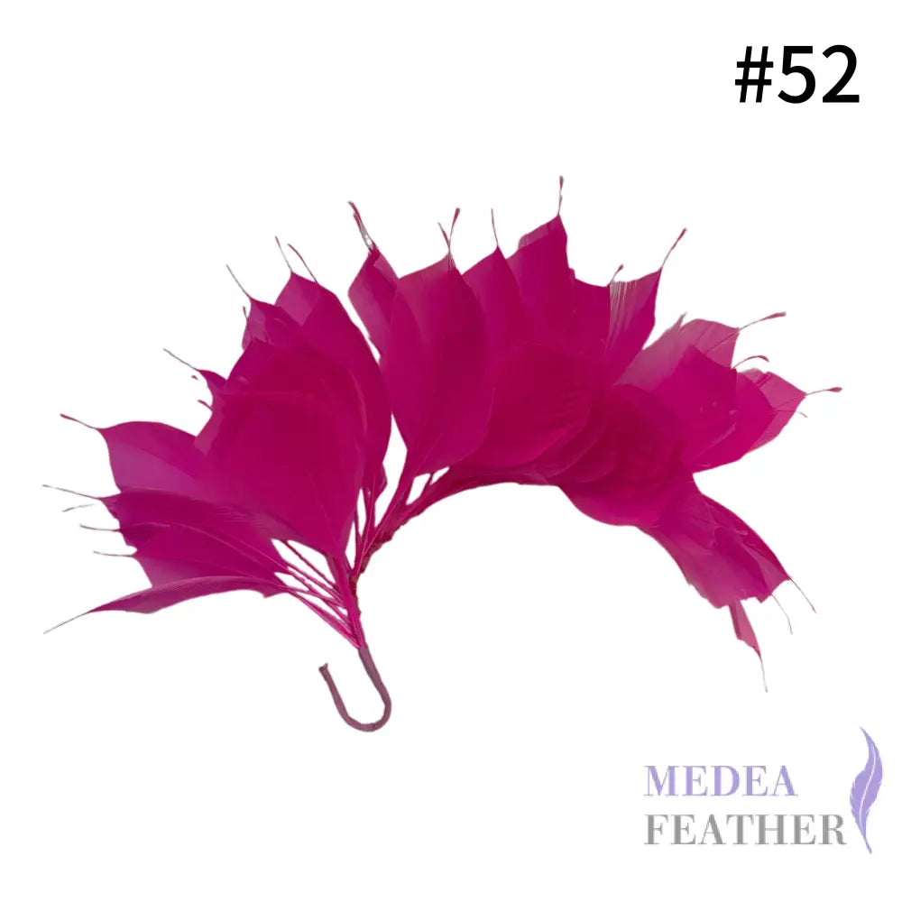 Spiky Goose Feather Wired Hat Mount DS25050D - #52 neon pink