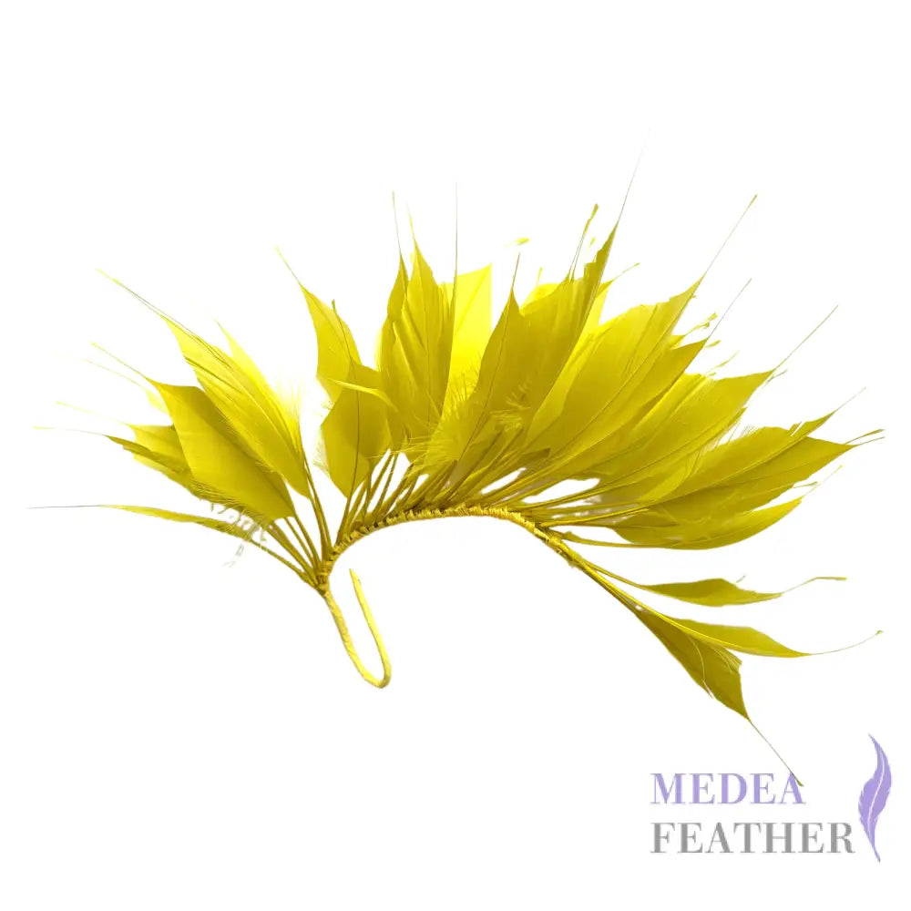 Spiky Goose Feather Wired Hat Mount DS25050D - #57 cress green