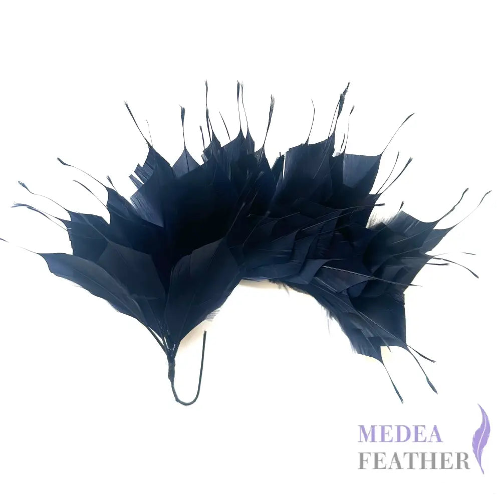 Spiky Goose Feather Wired Hat Mount DS25050D - #65 navy