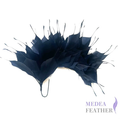 Spiky Goose Feather Wired Hat Mount DS25050D - #65 navy