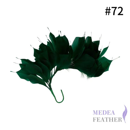 Spiky Goose Feather Wired Hat Mount DS25050D - #72 green