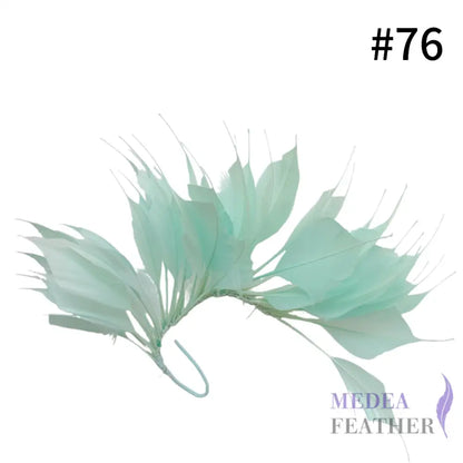 Spiky Goose Feather Wired Hat Mount DS25050D - #76 Aqua