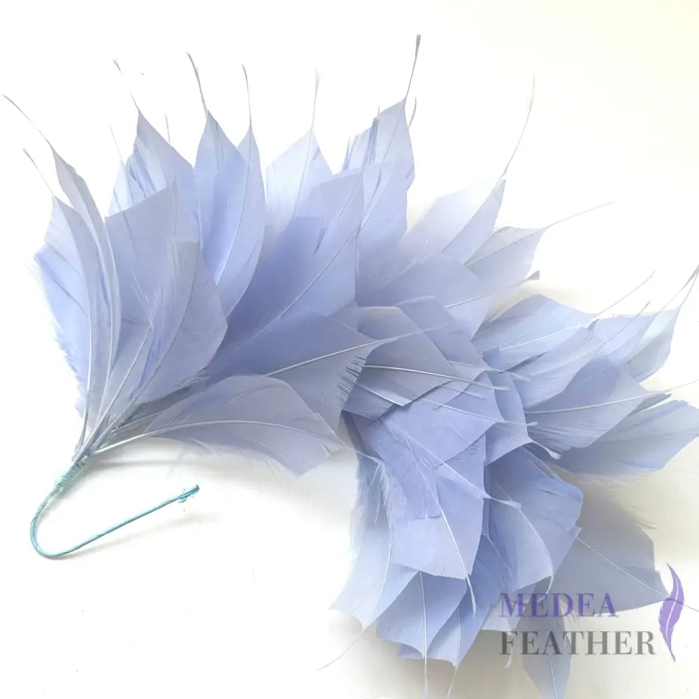 Spiky Goose Feather Wired Hat Mount DS25050D - #81 baby purple