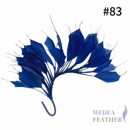 Spiky Goose Feather Wired Hat Mount DS25050D - #83 Electron Blue