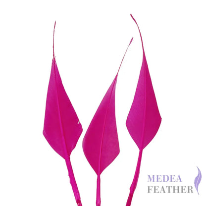 Spiky Hard Goose Feather-Pack of 20 - #20 Barbie pink