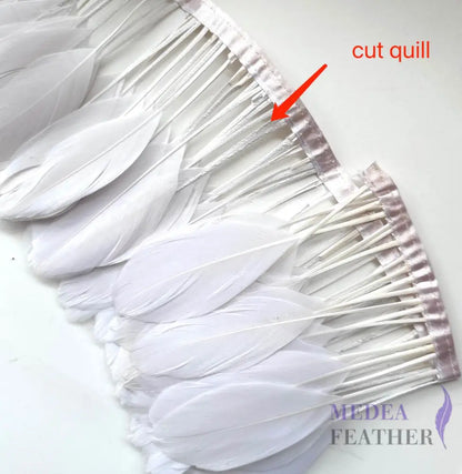 Stripped Goose Feather Trim