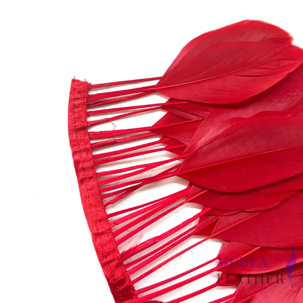 Stripped Goose Feather Trim