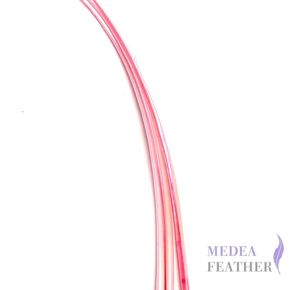 Stripped Ostrich Quill Feather Light pink / 1 piece ready-to-ship