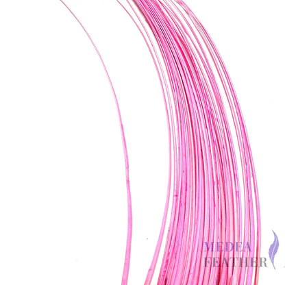 Stripped Ostrich Quill Feather Pink / 1 piece ready-to-ship