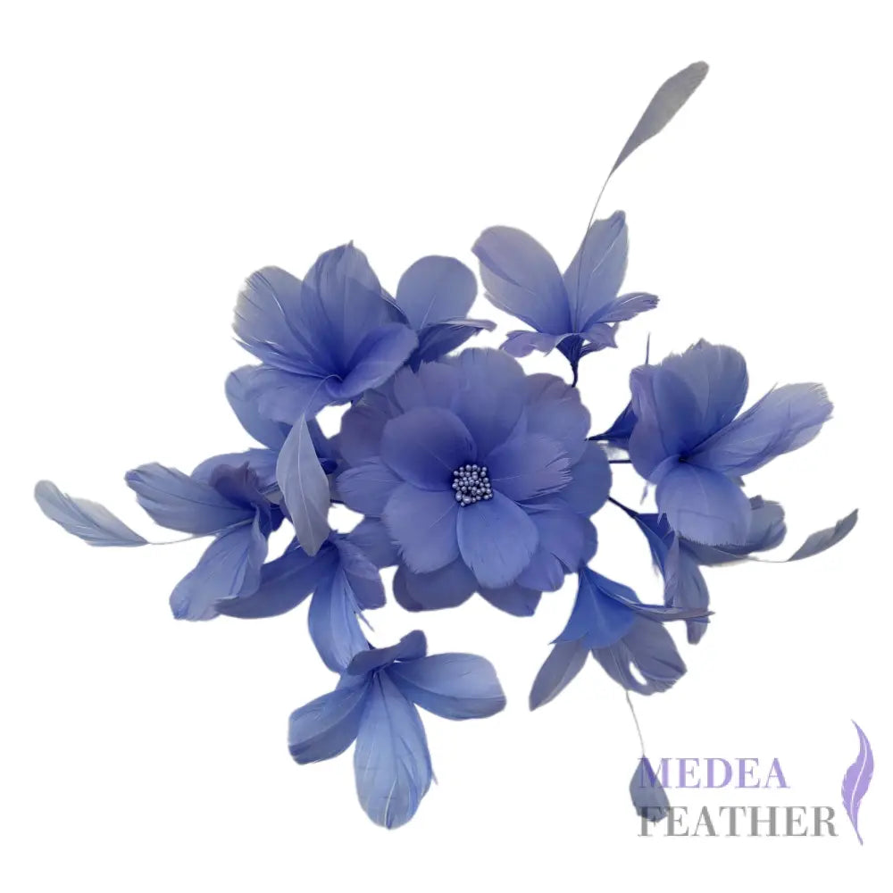 Surrounded Feather Flowers Set DS250606 #87 cornflower blue