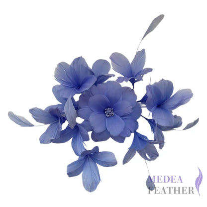 Surrounded Feather Flowers Set DS250606 #87 cornflower blue